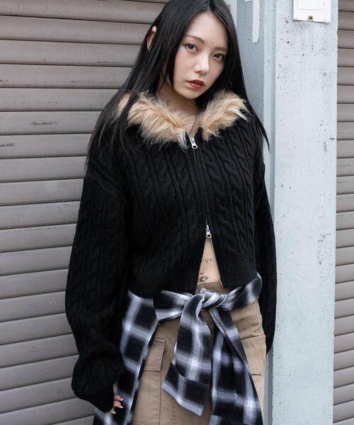 WEGO（ウィゴー） パーカー WEGO/「25年秋冬新作」フェイクファー付き