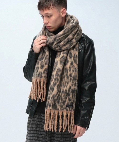 WOODENDOLL マフラー (ウッディンドール) レオパード シャギー