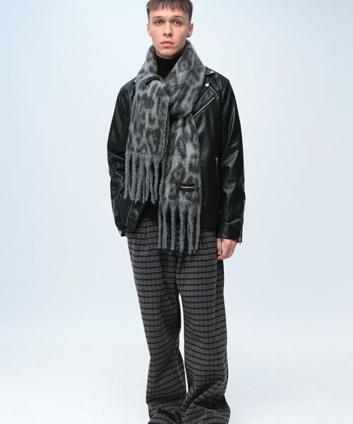 WOODENDOLL マフラー (ウッディンドール) レオパード シャギー