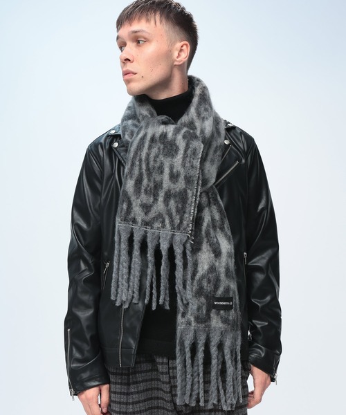 WOODENDOLL マフラー (ウッディンドール) レオパード シャギー