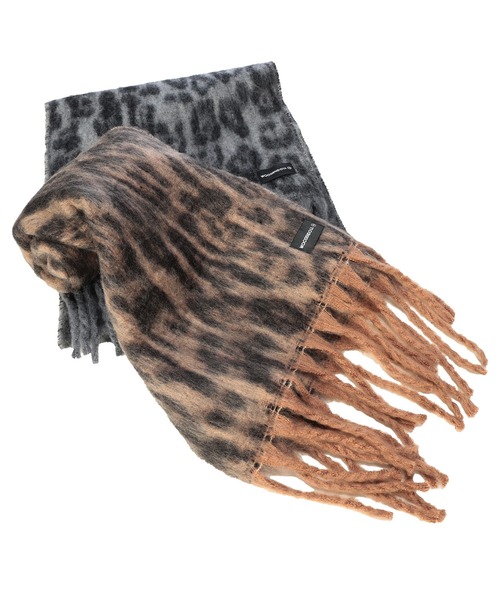 WOODENDOLL マフラー (ウッディンドール) レオパード シャギー