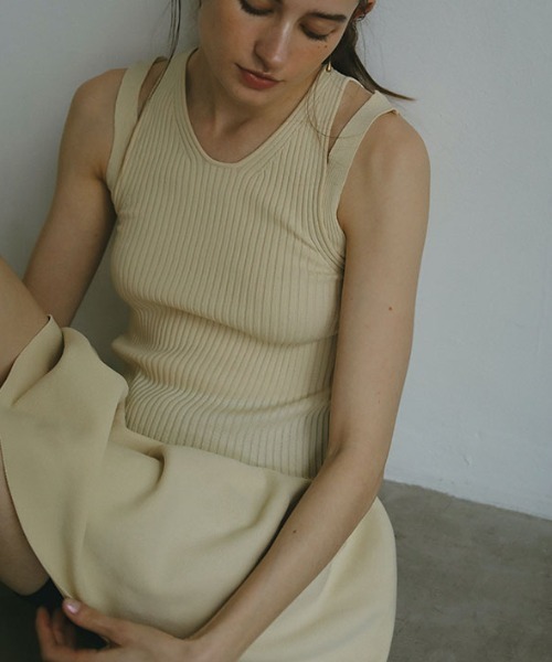 ETRE TOKYO（エトレトウキョウ） ノースリーブワンピース FREE