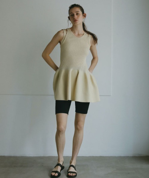 ETRE TOKYO（エトレトウキョウ） ノースリーブワンピース FREE