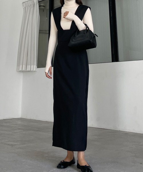 「Louere」 サロペットスカート LARGE アイボリー レディース_画像2