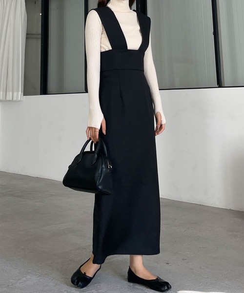 「Louere」 サロペットスカート LARGE アイボリー レディース_画像3