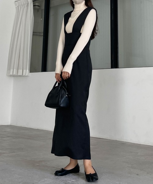 「Louere」 サロペットスカート LARGE アイボリー レディース_画像7