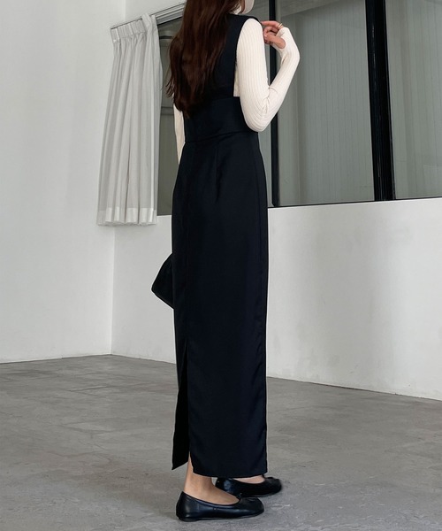 「Louere」 サロペットスカート LARGE アイボリー レディース_画像9