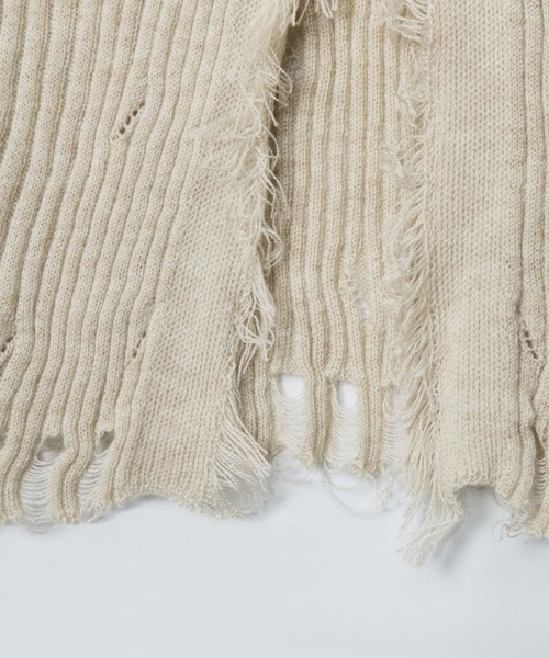 ニット セーター レースアップ グランジニットトップス 長袖 / 韓国 Y2K 肌見せ 春ニット Vネック レディース | lulufa | 22