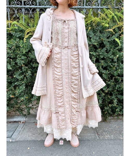 盛*き様 美品♡ピンクハウス フリル ピンタック ボタンレス トップス 黒 盛*き様 美品♡ピンクハウス フリル ピンタック ボタンレス