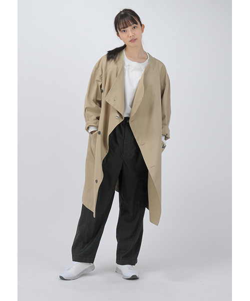 mercibeaucoup,（メルシーボークー） ノーカラーコート 0 グリーン