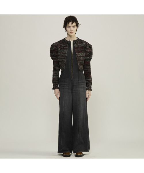 CURRENTAGE サロペット オーバーオール Low back style over overalls 