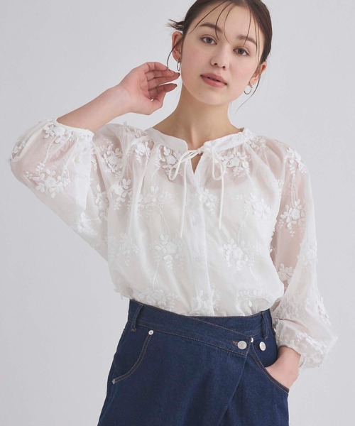 fifth（フィフス） 7分袖ブラウス M ホワイト レディース : ZOZOTOWN