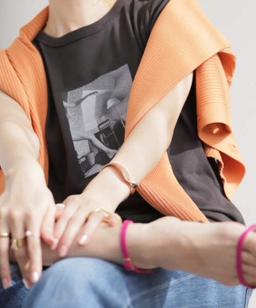 「EDIT. FOR LULU」 半袖Tシャツ FREE ブラック レディース_画像4
