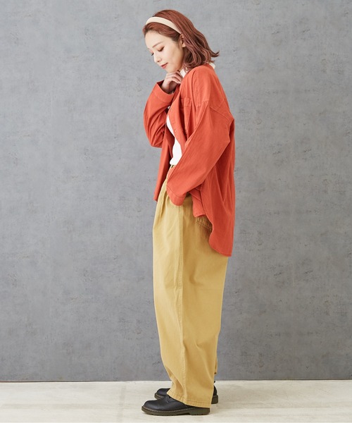 「CUBE SUGAR」 イージーパンツ M ブラウン レディース_画像6