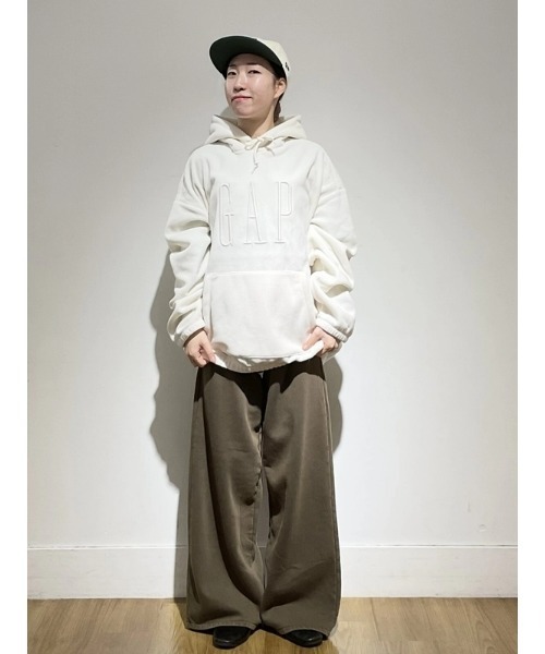 GAP（ギャップ） パーカー オーバーサイズ ポーラフリースGAPロゴ