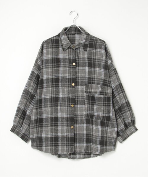 WENOISM wenoism チェックシャツ VENCE EXCHANGE ブラウス シャツ 起毛チェックオーバーシャツ