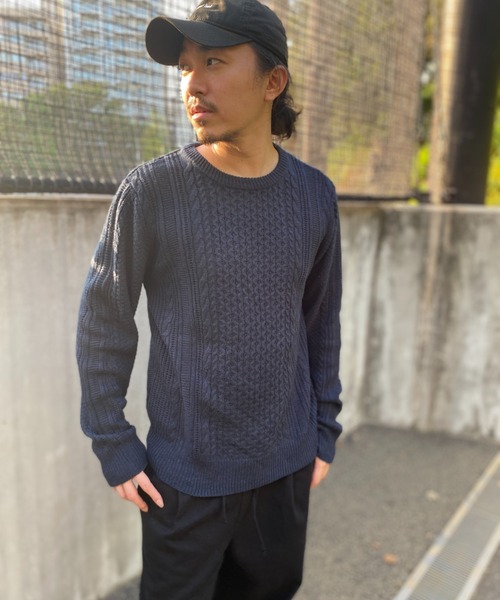 NO NEED（ノーニード） セーター ニット IKアランケーブルリサイクル