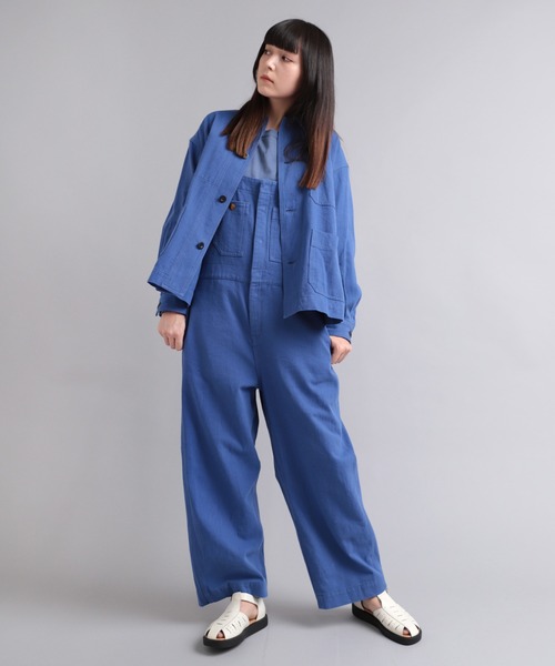 「RNA-N」 オーバーオール MEDIUM ブルー レディース_画像8