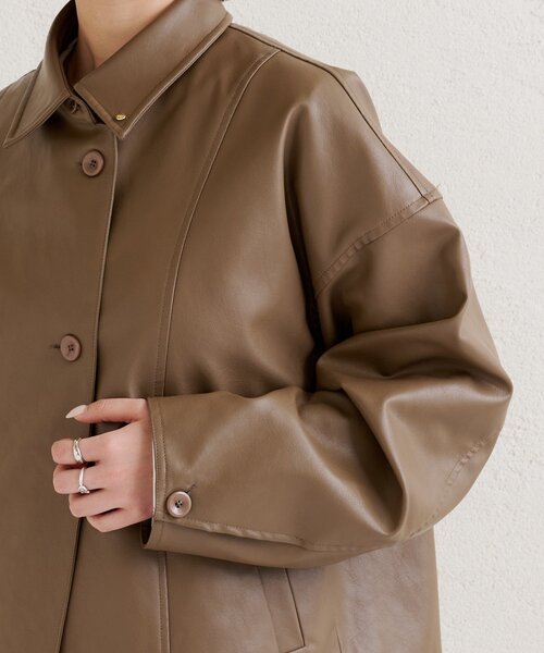 mystic（ミスティック） ブルゾン アウター レザーシャツジャケット