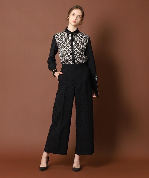 「DRESSTERIOR」 スラックス 36 モスグリーン レディース_画像4