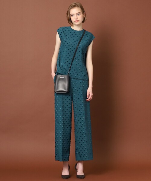 「DRESSTERIOR」 スラックス 36 モスグリーン レディース_画像5