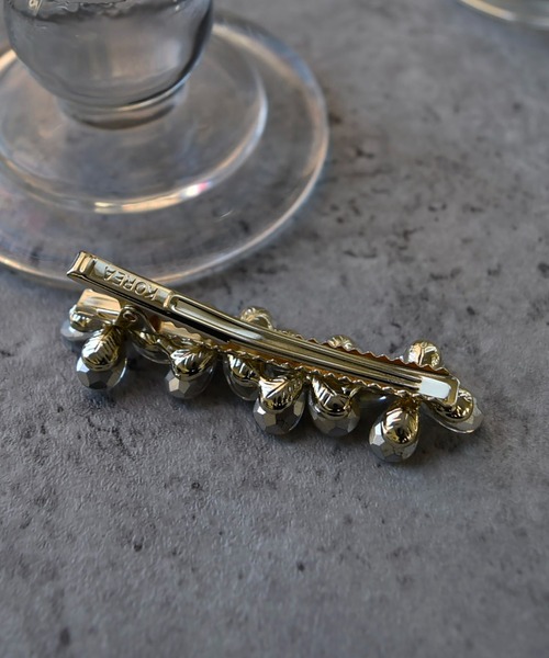 ヘアクリップ 「LA MUE」フラワービジューヘアクリップ : ZOZOTOWN