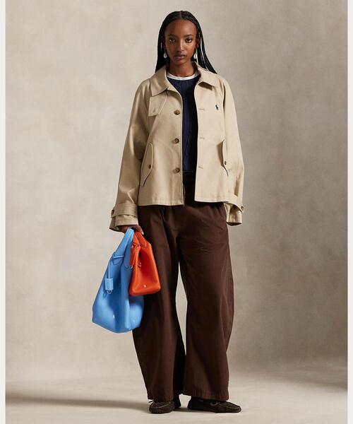 POLO RalphLaurenブラウンアウター レディース Women's Leather-Trim Shearling Aviator Jacket | Ralph Lauren