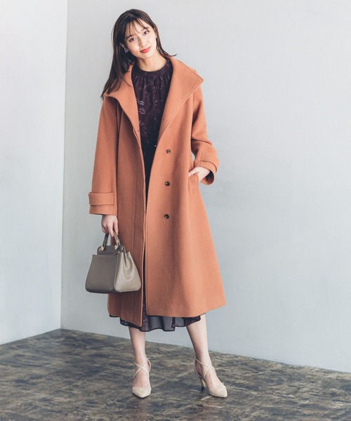 Andemiu（アンデミュウ） チェスターコート FREE ベージュ レディース