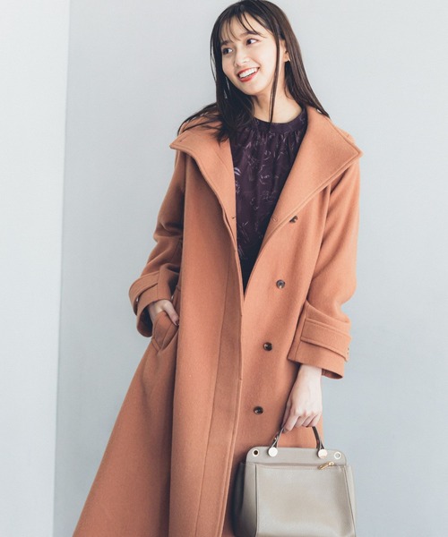 Andemiu（アンデミュウ） チェスターコート FREE ベージュ レディース