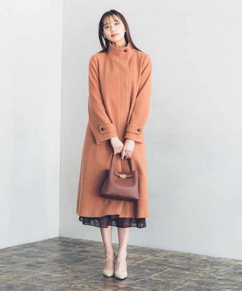 Andemiu（アンデミュウ） チェスターコート FREE ベージュ レディース