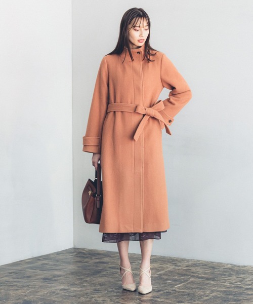 Andemiu（アンデミュウ） チェスターコート FREE ベージュ レディース