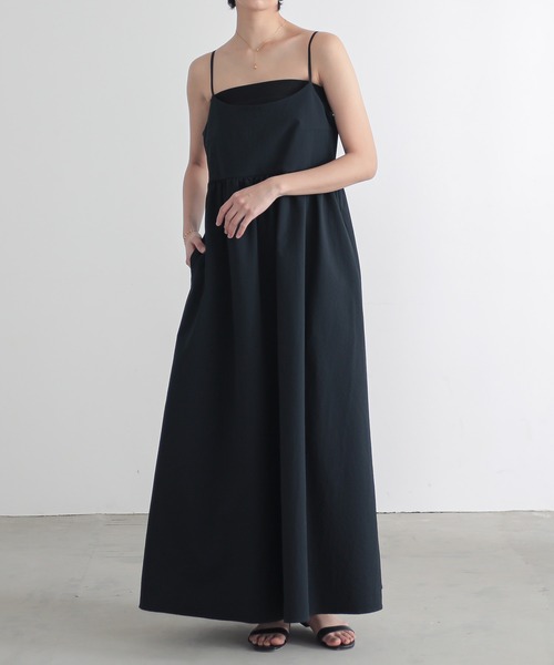 「for/c」 キャミソールワンピース M ネイビー レディース_画像6