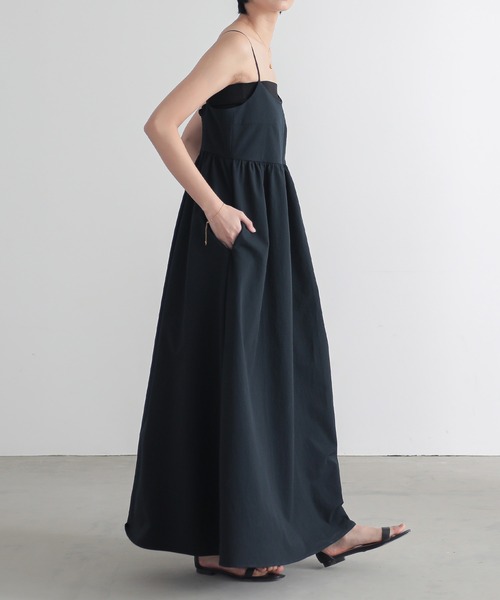 「for/c」 キャミソールワンピース M ネイビー レディース_画像7