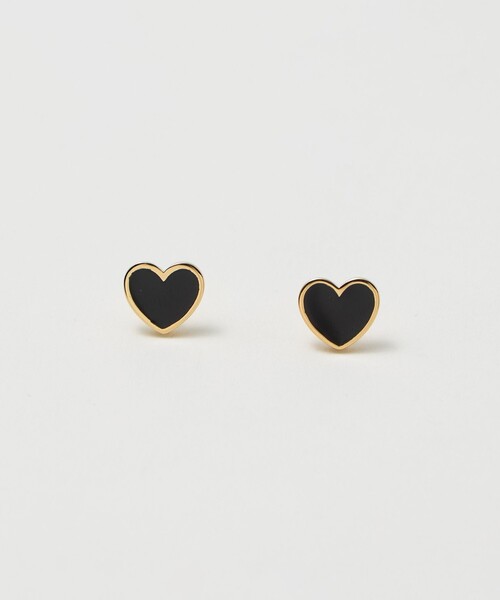 ピアス 「BAQLESS」Amity Black Heart ピアス レディースの画像