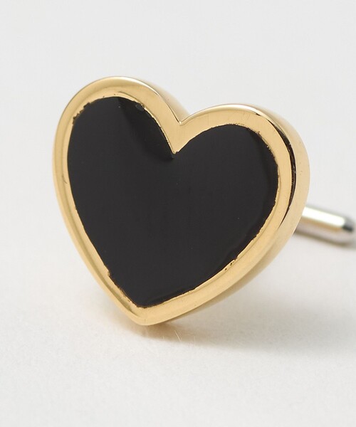 ピアス 「BAQLESS」Amity Black Heart ピアス レディースの画像