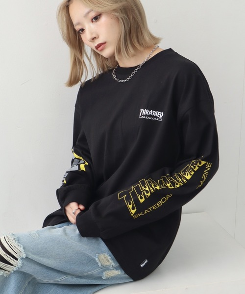 doo　90s〜　THRASHER スラッシャー　ロンT THRASHER（スラッシャー） tシャツ 「THRASHER/スラッシャー」アソート