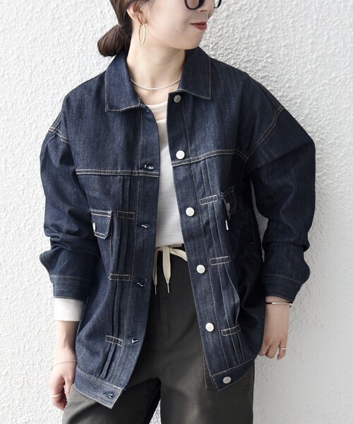 SHIPS any 「SHIPS any」 デニムジャケット ONE SIZE ネイビー