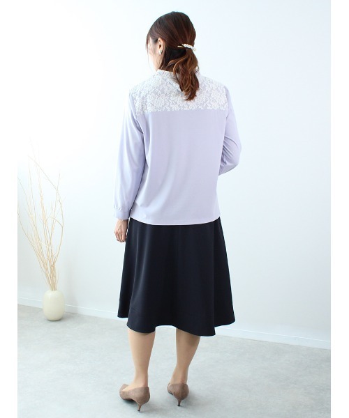 「fleur by mint breeze」 長袖カットソー L ネイビー レディース_画像4