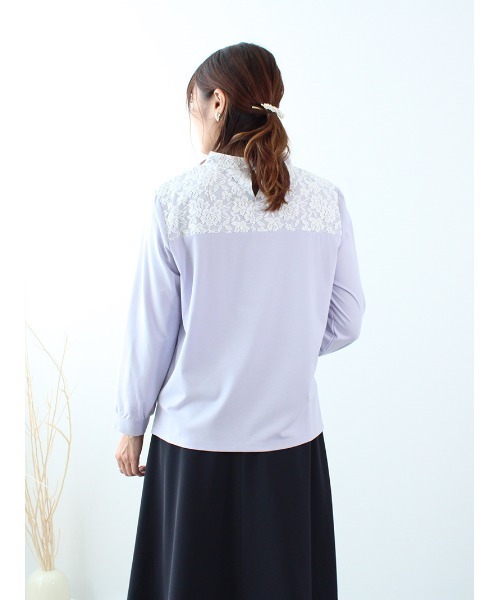 「fleur by mint breeze」 長袖カットソー L ネイビー レディース_画像5