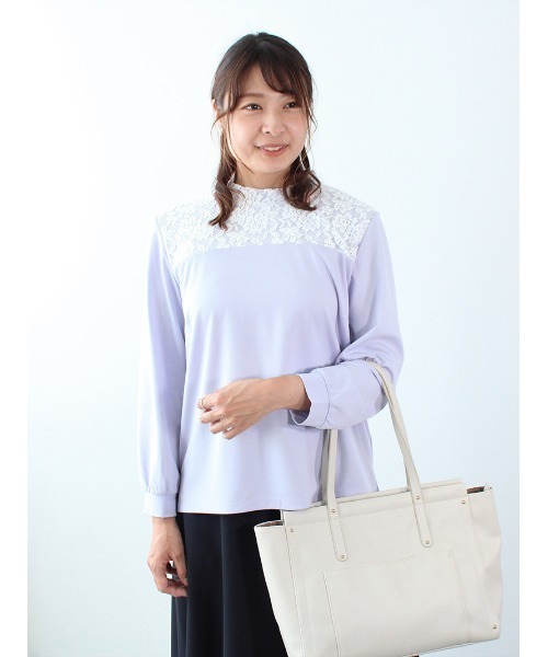 「fleur by mint breeze」 長袖カットソー L ネイビー レディース_画像6