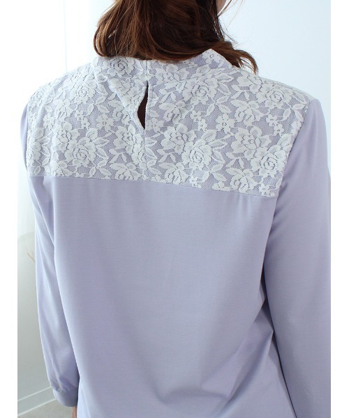 「fleur by mint breeze」 長袖カットソー L ネイビー レディース_画像8