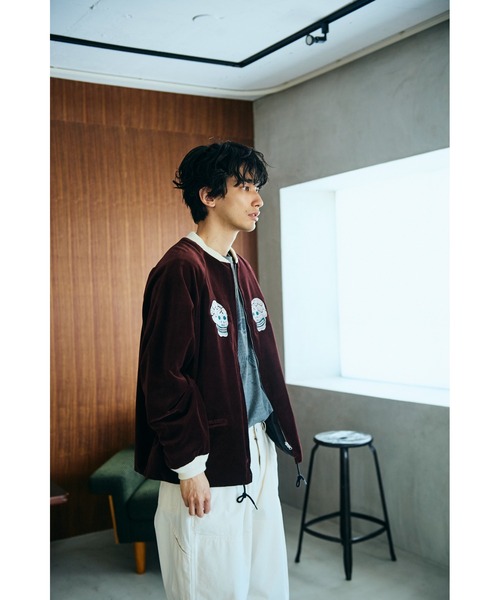 スカジャン THRIFTY LOOK スリフティルック / SNAKE＆SKULL SOUVENIR JCKET メンズ レディースの画像