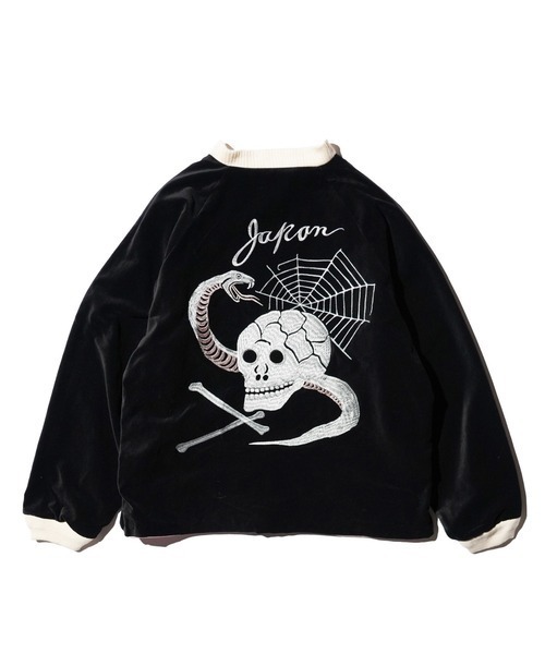 スカジャン THRIFTY LOOK スリフティルック / SNAKE＆SKULL SOUVENIR JCKET メンズ レディースの画像