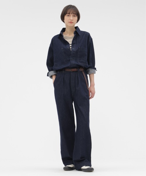 ブラウス シャツ CANTON LIGHT DENIM レディースの画像