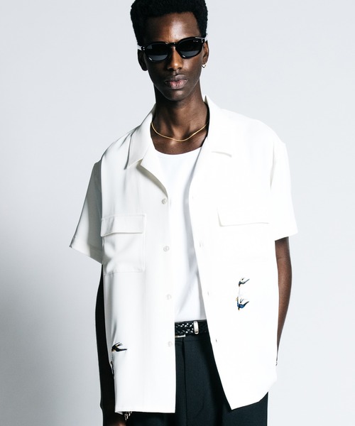 CRIMIE（クライミー） シャツ TAILORED SWALLOW EMBROIDERY S/S SHIRT