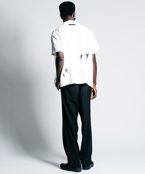 CRIMIE（クライミー） シャツ TAILORED SWALLOW EMBROIDERY S/S SHIRT