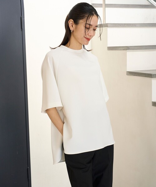 「UNFILO」 半袖カットソー MEDIUM ブラウン レディース_画像5