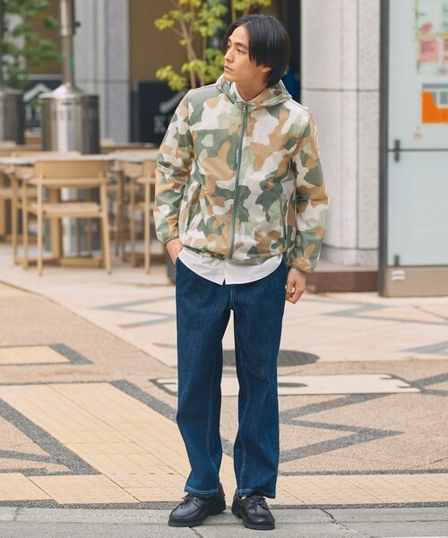 AIGLE（エーグル） ナイロンジャケット 超軽量 撥水 プリント
