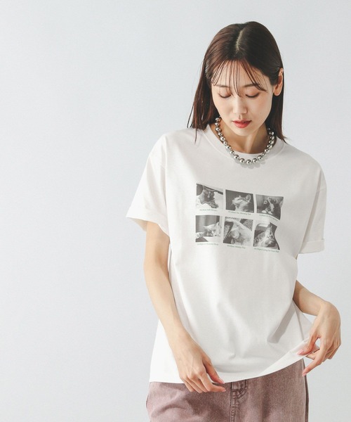 GLOBAL WORK（グローバルワーク） 半袖Tシャツ LARGE ホワイト 