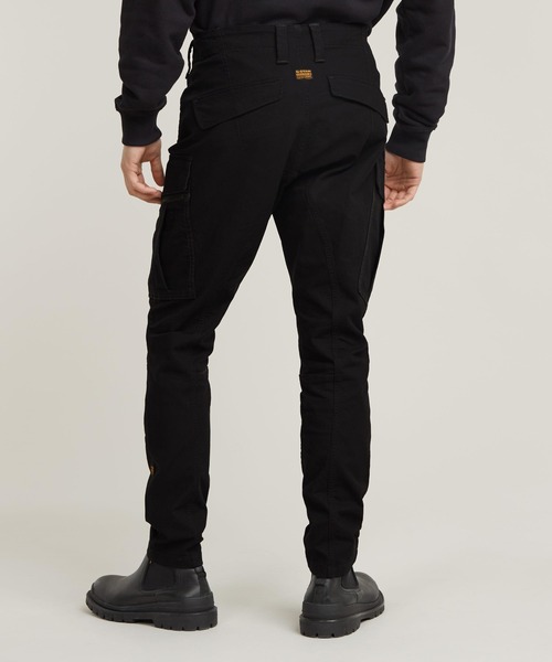 定価39600円 G-Star RAW Exclusives カーゴパンツ　黒 G-STAR RAW (ジースターロゥ) ZIPPY CARGO RELAXED TAPERED PANTS